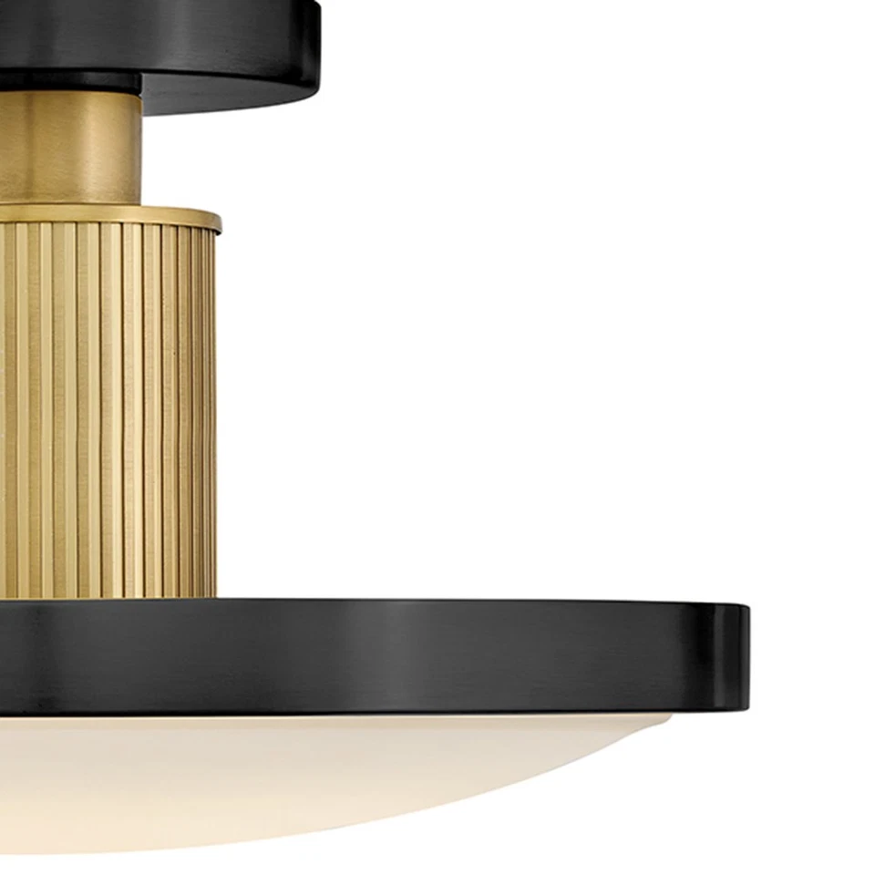 Hinkley Lighting 47593 Kieran 15"W LED Lámpara de techo semi-al ras - Pulida Foto 4 de 4