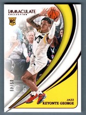 Keyonte George 2023-24 Panini Immaculate #73 Red Parallel Rookie RC #5/49 Jazz