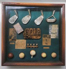 Golf Plaque Shadow Box, 15 x 15, ft. Bobby Jones & Babe Zaharias, Multi-Color