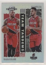 2020-21 Panini Contenders Optic Team Tandems Damian Lillard CJ McCollum #8 7v5