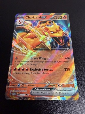 rare charizard pokemon card value Holo Charizard ex - 006/165 Double Rare Scarlet & Violet 151 Pokemon TCG