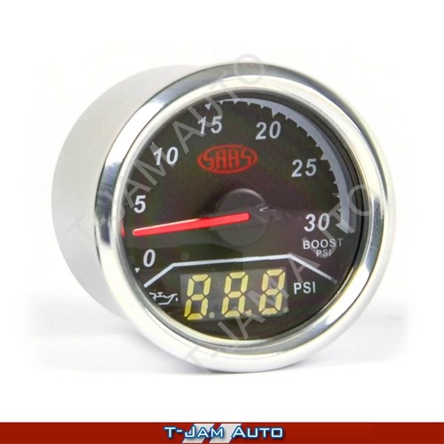 Dual Gauge Boost / Oil Pressure 52mm Gauge SAAS Trax - Picture 3 of 6
