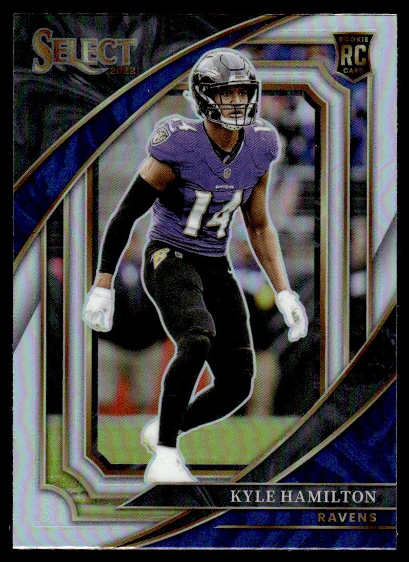 2022 Panini Select Silver Prizm Kyle Hamilton Rookie Baltimore Ravens #336