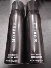 2 Pack Morphe Mini Continuous Setting Mist NEW Travel Size 2.8 oz