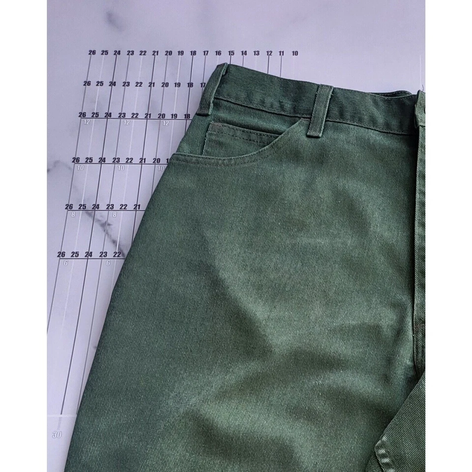 Horace Small Pants Woman's Size 16 Green R&R Relaxed Straight Uniform 31x28 - Image 3 of 4