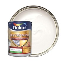 Dulux Weathershield Ultimate Smooth Matt Masonry Paint Pure Brilliant White 5L
