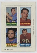 1969 Topps Mini-Cards (4-in-1) Daryle Lamonica Carl Cunningham Stew Barber 0a3