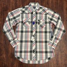 VTG 80s Wrangler Cowboy Cut Pearl Snap Western Shirt NOS Deadstock 16.5 x 37