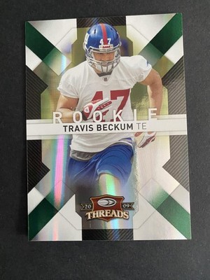 2009 Donruss Threads #196 Travis Beckum Retail Red