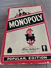 Vintage Monopoly Popular Edition  Black Game Board Parker Brothers 1954