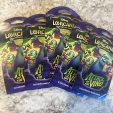 On hand - Disney Lorcana: Attack of the Vine Sleeved Booster Packs 5 pack lot