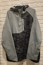 Under Armour Coldgear Infrared Bonedust Shell Snow Jacket - Steel Gray Print - L