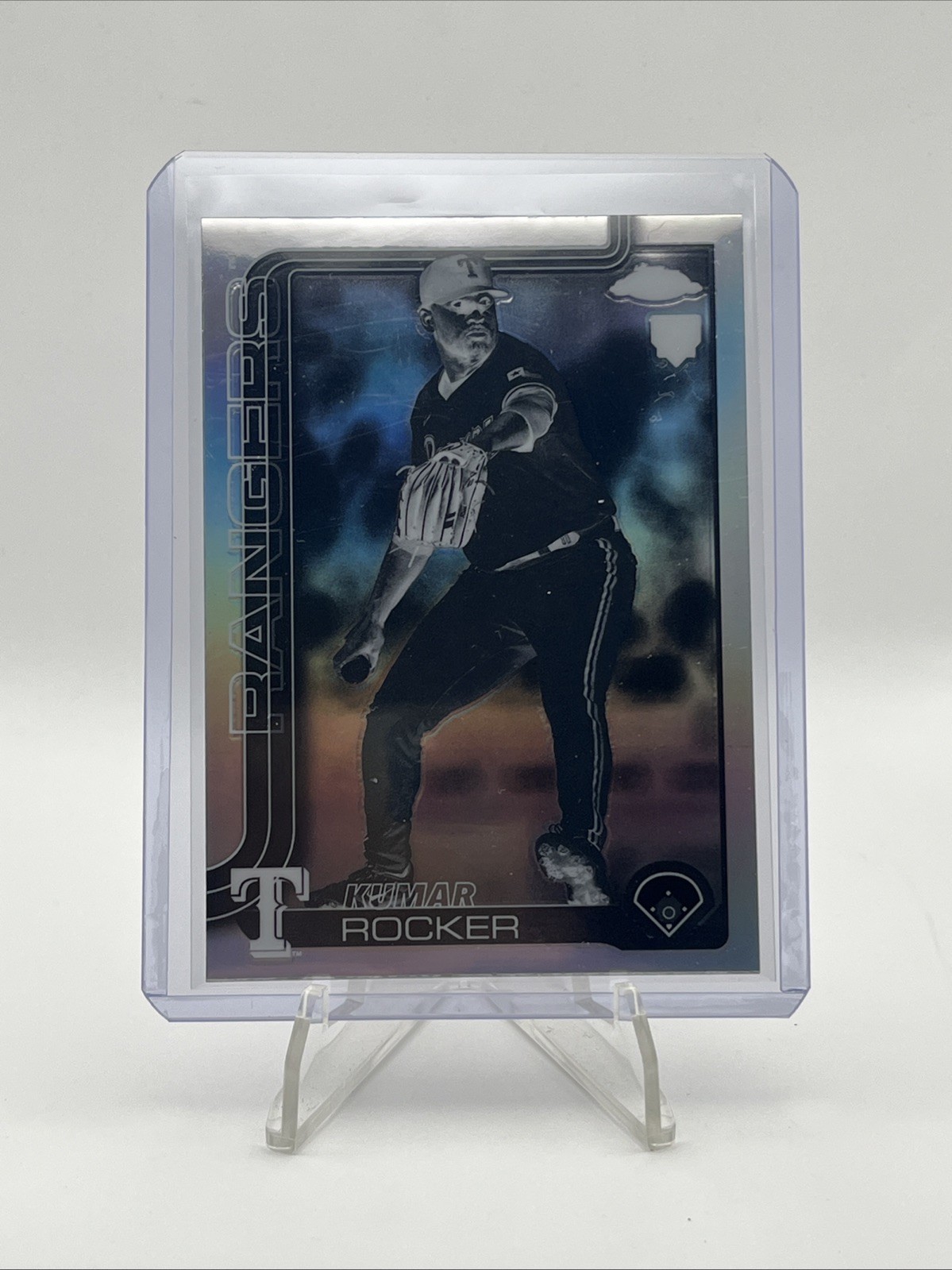 2025 TOPPS CHROME NEGATIVE REFRACTOR ROOKIE KUMAR ROCKER #73