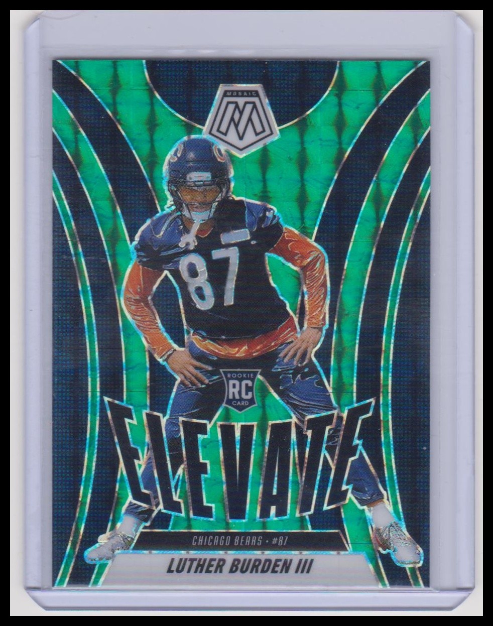 2025 Panini Mosaic #7 Luther Burden III Elevate Mosaic Green