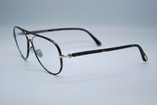 NEW TOM FORD TF 5897-B 052 HAVANA BLUE BLOCK AUTHENTIC EYEGLASSES FRAMES 57-15