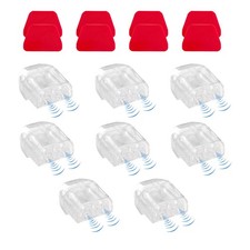 Ohleats 8PCS Deer Whistles for Car, Automotive Save a 8 PCS, White