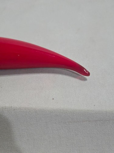 Cesta de frutas pimienta caliente de vidrio soplado a mano arte vegetal estilo Murano HPR de colección - Imagen 10 de 14