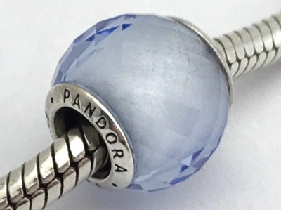 Authentic PANDORA Petite Facets, Synthetic Blue Quartz, 791499SBQ, New
