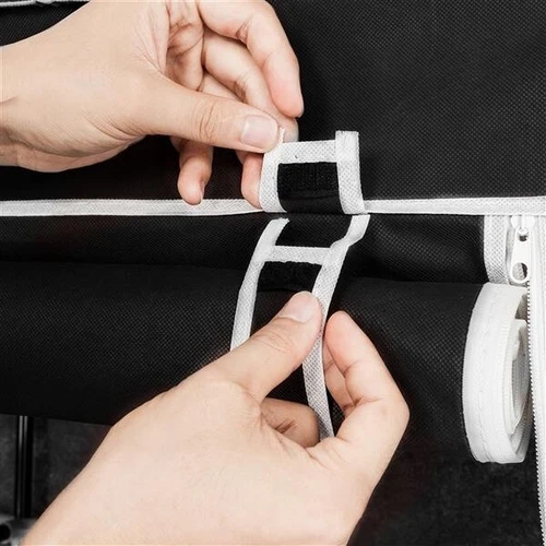 64"Portable Closet Storage Organizer Wardrobe Clothes Rack with Shelves Quality - Picture 5 of 12
