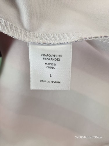 New York & Company Stretch Women's Sheath Dress Striped Tie Waist Sleeveless L - Picture 14 of 15