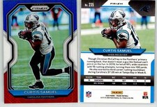 Curtis Samuel 2020 Prizm Red White & Blue #235 Panthers Bills