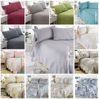 3PC EMBOSSED QUILTED BEDSPREAD SET THROW W 2 PILLOW SHAMS 240X260CM DOUBLE/KING