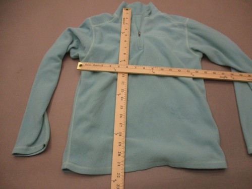 Patagonia Size L(12) Girl Gray 1/2 Zip Stand Collar Fleece Athletic Pullover 778 - Picture 6 of 11