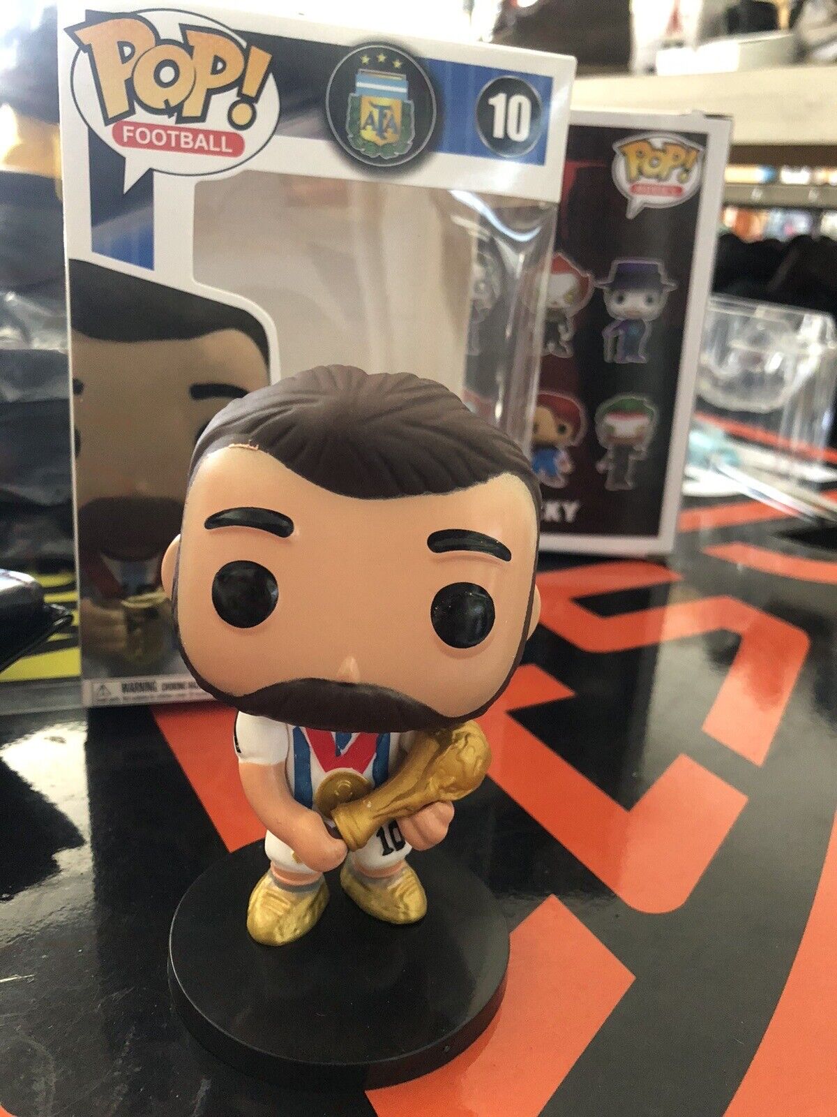 Funko POP Style NEW custom Messi Argentina LIMITED Cup Limited