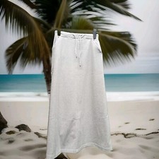 NEW Essentials Soft Jersey Casual Skirt UK 12 Eur 38 Light Grey with Pockets