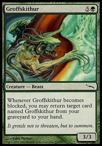 1x FOIL Groffskithur Mirrodin MtG Magic Green Common 1 x1 Card Cards - Picture 1 of 1