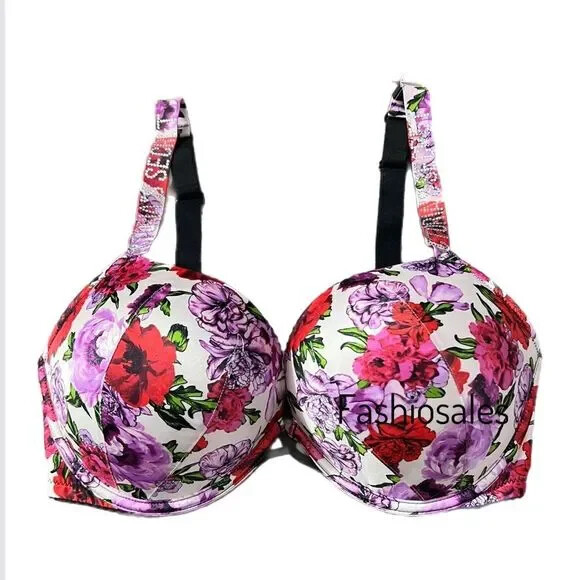 ☆Victoria's secret人気ペイズリーPUSH UPトップ&ボトム(2色)☆ Victorias Secret Very Sexy Rhinestone Strap Bombshell Add-2