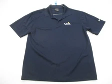 NIKE GOLF Men's Size M Athletic DRI-FIT Short Sleeve Navy Blue 