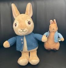 PETER RABBIT TALKING SOFT TOY plus SMALLER PETER RABBIT