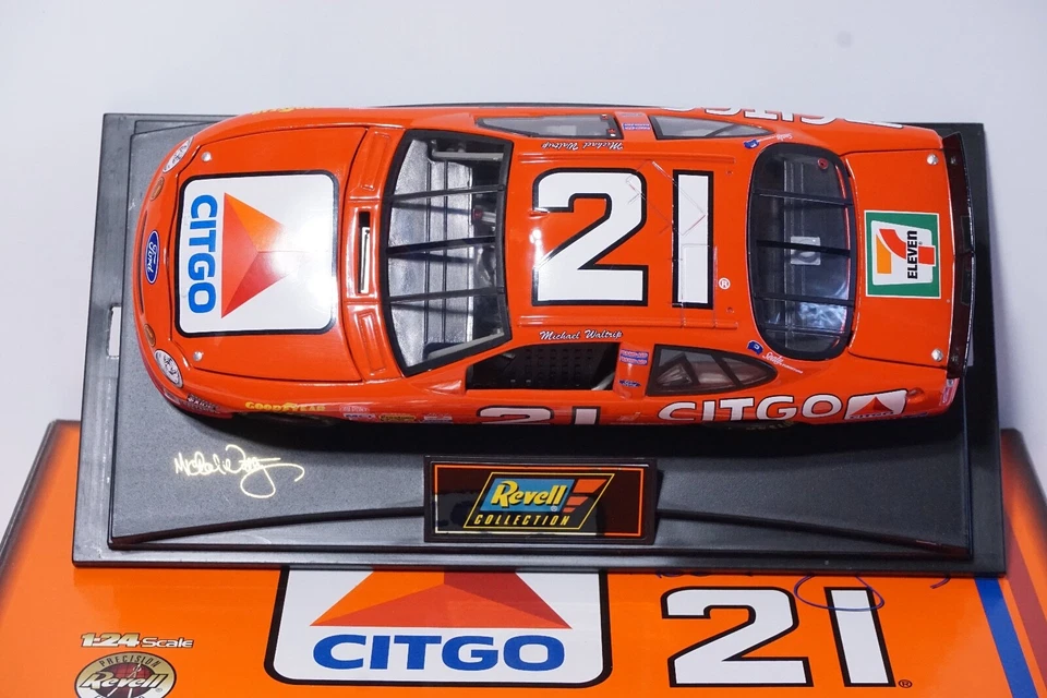 Revell Michael Waltrip #21 1998 Citgo NASCAR coche de carreras escala 1/24 diecast Foto 4 de 4