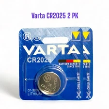 Varta CR2025 Lithium Battery For Mercedes Remote Key  Fob (All Models) - 2 Pack