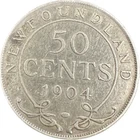 Newfoundland 50 Cents 1904 VF Edward VII Coin