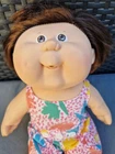VINTAGE CABBAGE PATCH DOLL CPK . Splash N Tan Brown hair