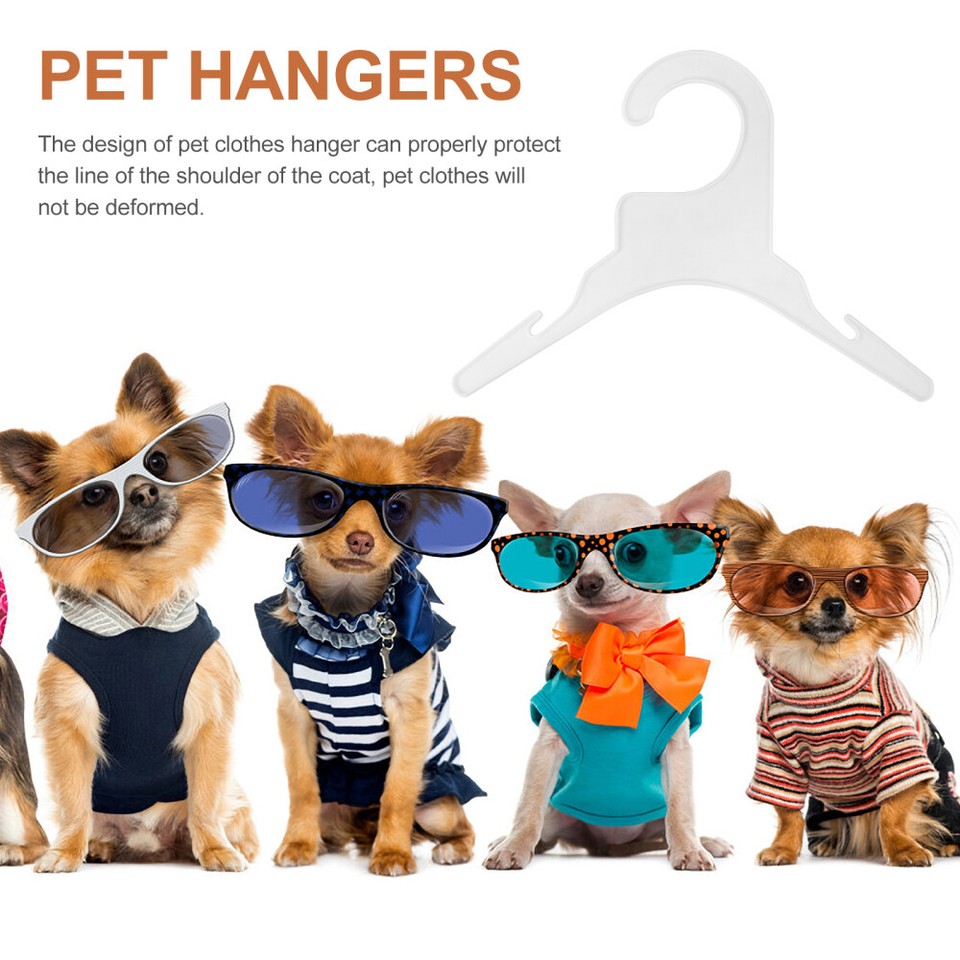 10pcs Pet Clothing Hanger Dog Puppy Cat Clothes Hanger Clothing Hanging