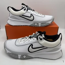 Nike Air Diamond Varsity Mens FN7454-100 Turf Baseball Shoes Cleats Size 11.5