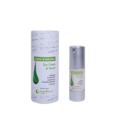 ALOE EYE CREAM & SERUM - Hydrating & Antioxidant Eye Cream & Serum with Chios ma