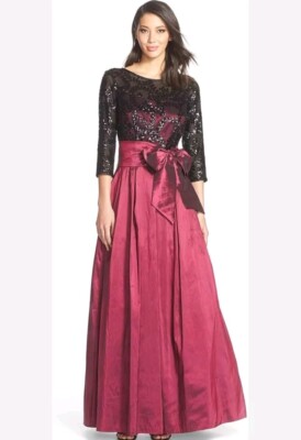 eliza j plus size evening dresses Eliza J Plus Size Rosette-Trim Off-The-Shoulder Evening Gown - Navy