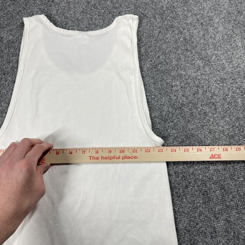 VINTAGE Brooks Brothers Tank Top Undershirt Men Size XL 100% Combed Cotton USA - Picture 7 of 10