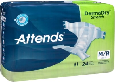 Attends DermaDry Stretch Medium/Regular 32'' - 54'' #DDSMR ''''