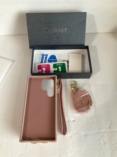 MONASAY Zipper Wallet Case for Galaxy S23 Pink NIB! - Picture 4 of 5