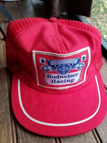 Vintage Budweiser Racing Baseball Cap 