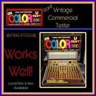 Vintage Lit Commercial Rare Color U Test Tubes Tester Rolling Chart Works