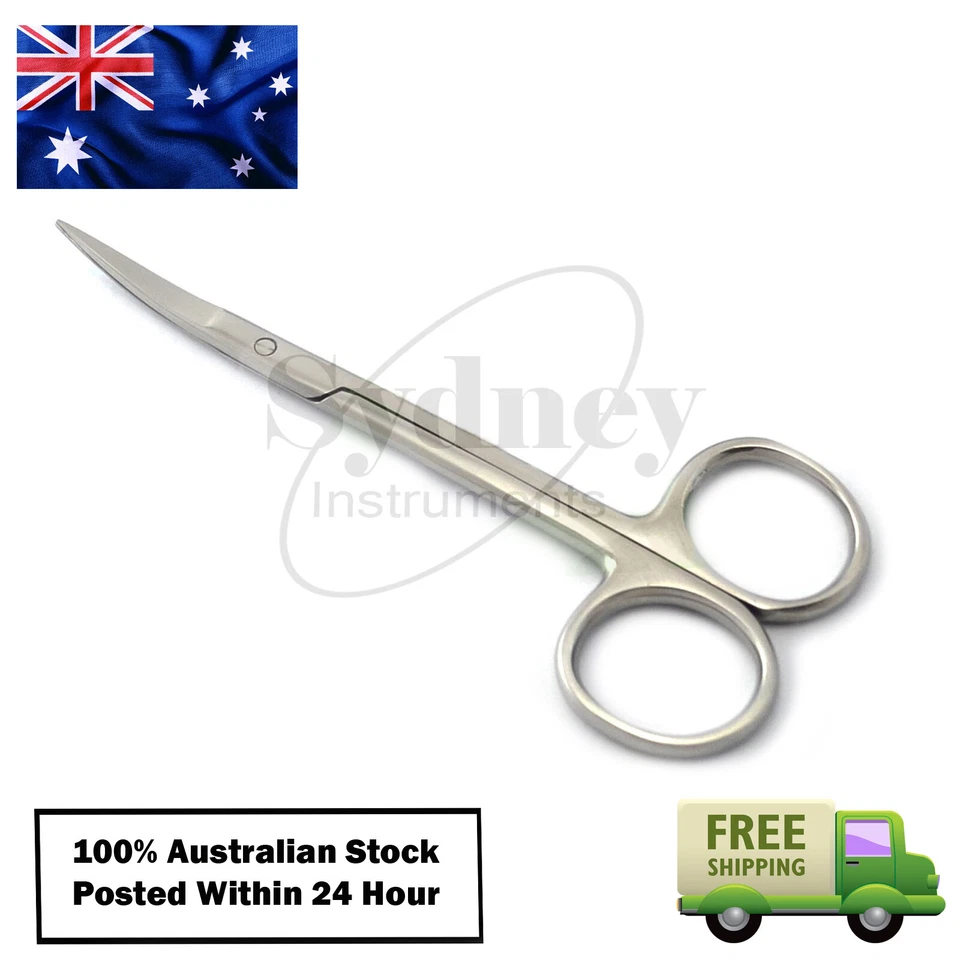 Tijeras para bigote piercing corporal iris sutura doblada tejido tijera quirúrgica Foto 4 de 4