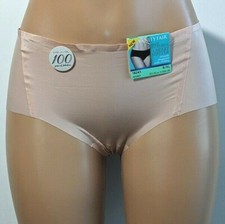 Vanity Fair Hipster Nearly Invisible Cheeky 80 Nylon Buff Panties NWT Size XL