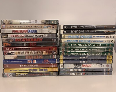 LOT OF 25 - Brand New Sealed & Resealed DVDs Movies 