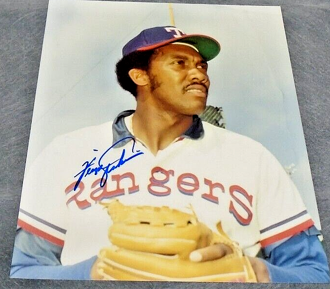 MLB  ファーガソン ジェンキンス  直筆サイン入りフォト　シカゴカブス FERGIE JENKINS AUTOGRAPHED TEXAS RANGERS PITCHER PHOTO WITH COA